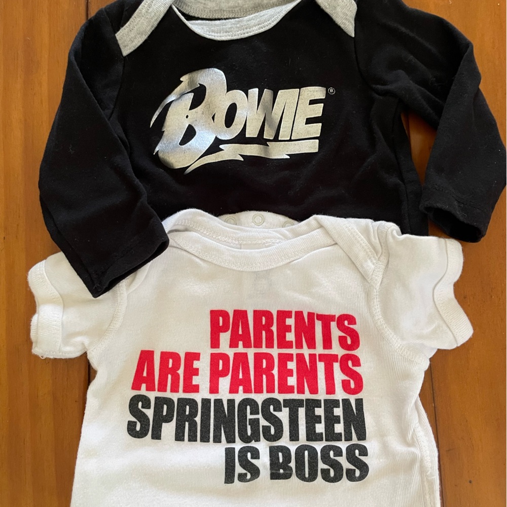 Baby rocker onesies.
